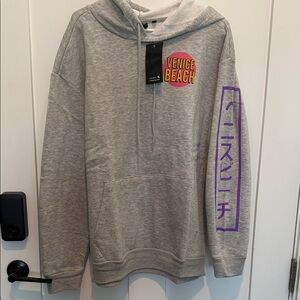 Chemistry Gray Hoodie with Pink & Yellow Venice Beach Logo